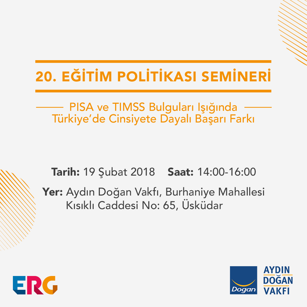 20. EPS: PISA ve TIMSS Bulguları Işığında Türkiye’de Cinsiyete Bağlı Başarı Farkı