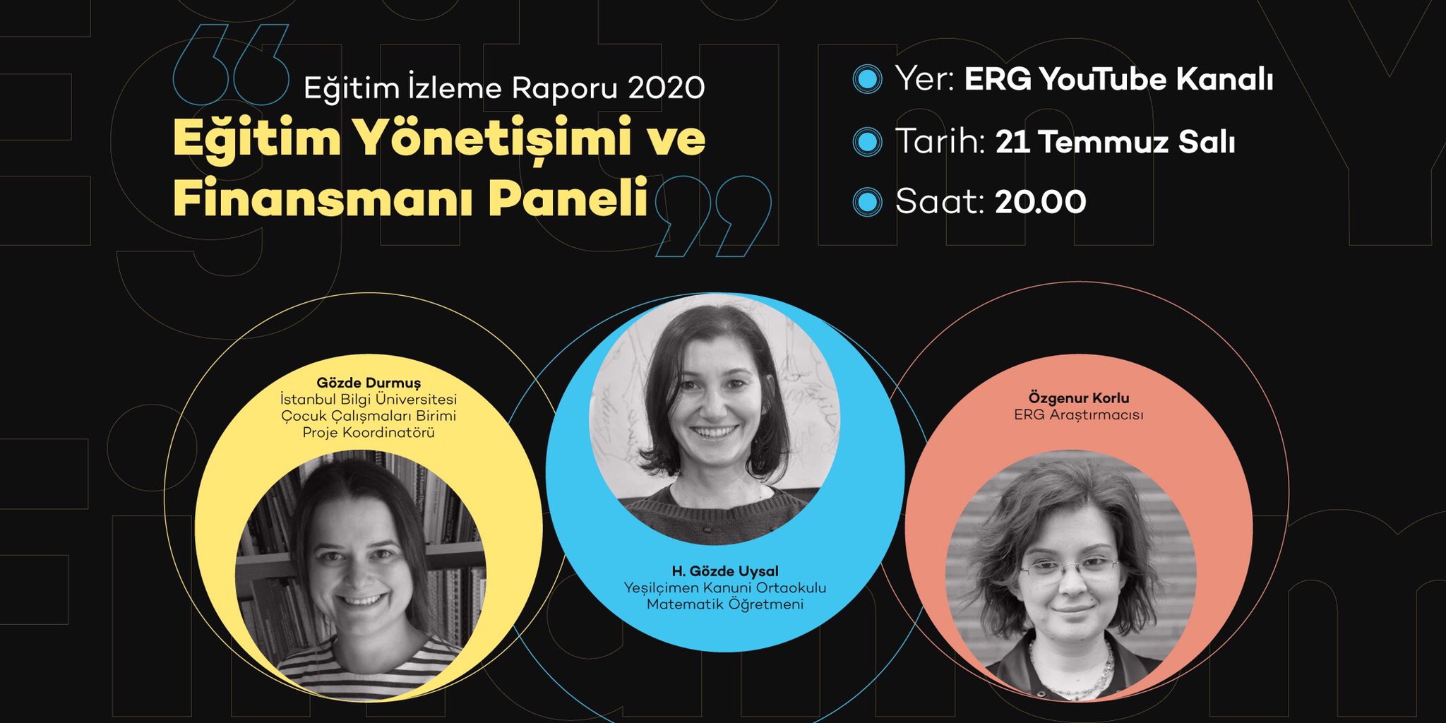 Eğitim İzleme Raporu 2020’nin İlk Dosyası Yayımlanıyor